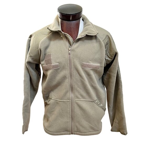 A.O.S.‎ AOS Tactical Lightweight Fleece Jacket Olive Green Military BDU Zip M - Picture 1 of 6